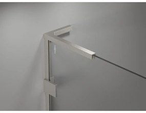 Mexen Lunar L sprchová stena ľavá 120 x 200 cm, 8mm číre sklo, brúsená oceľ, 830L-120-000-97-00-L