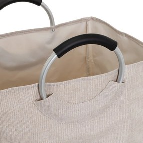 Sivo-béžové látkové koše na bielizeň v súprave 2 ks – Casa Selección