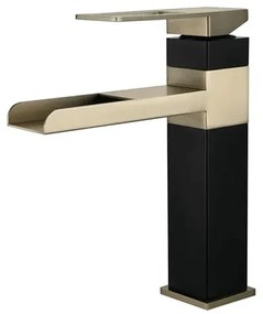 Vodopádová kúpeľňová batéria - Hankir (20cm) Zlato čierna