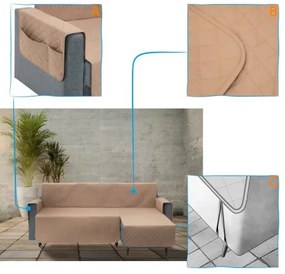 Poťah na rohovú sedačku pravý PARIS béžový, 240 cm