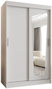 Šatníková skriňa 120 cm Mokka (biela). Akcia -21%. Vlastná spoľahlivá doprava až k Vám domov. 1126024