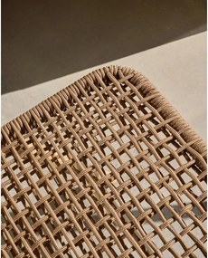 Drevená záhradná stolička v hnedo-prírodnej farbe Dandara – Kave Home