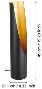 Eglo 390266 - LED Stolná lampa PREBONE 1xGU10/4,7W/230V