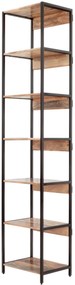 furniture-nabytek.cz - Regál knižnica 45x213x35 kov a drevo mango