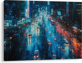 Obraz - Veľkomesto, olejomaľba (70x50 cm)