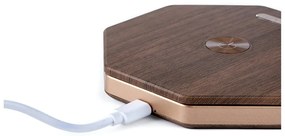 Hnedá svetelná dekorácia na USB ø 12 cm Twist Hexagon – Gingko