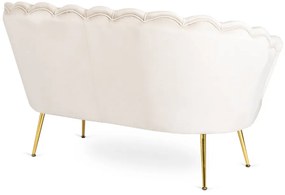 Vintino zamatová sedačka ZORAYA krémová