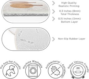 Béžový prateľný detský koberec ø120 cm Tractor World – Mila Home