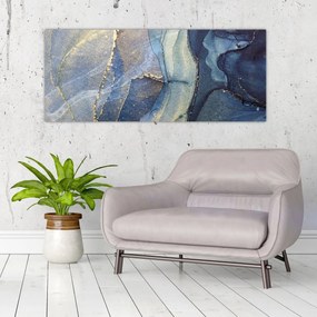 Obraz - Abstrakcia alkoholovým atramentom (120x50 cm)
