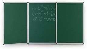 Roztváracia zelená keramická tabuľa pre popis kriedou, magnetická, 3600 x 1200 mm