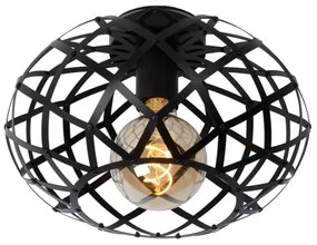 Lucide 21117/30/30 - Stropné svietidlo WOLFRAM 1xE27/40W/230V čierna