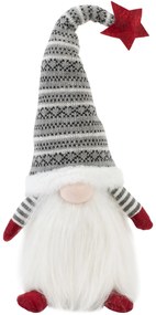 Tutumi, vianočný trpaslík 50cm 22630, šedá-biela-červená, CHR-09912