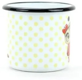 Belis Smaltovaný hrnček Sova s ​​lienkou, 7 cm, 0,25 l