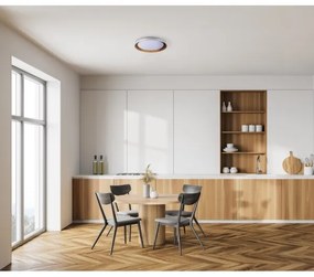 Kanlux 37317 - LED Stropné svietidlo NIFU LED/17,8W/230V pr. 43 cm biela/hnedá