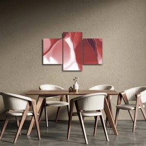 Obraz - Červená abstraktná kvetina N⁰3 (90x60 cm)