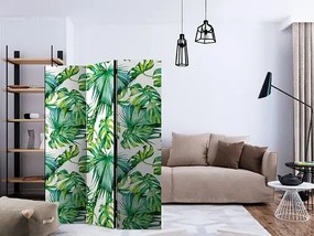 Paraván - Jungle Leaves [Room Dividers] Veľkosť: 135x172, Verzia: Akustický