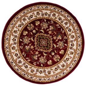 Kusový koberec Sincerity Royale Sherborne Red kruh, 133x133 (priemer) kruh, červená, kancelária, Flair Rugs