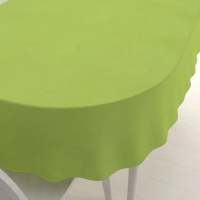 Biante Teflónový oválny obrus TF-003 Hráškovo zelený 100x140 cm