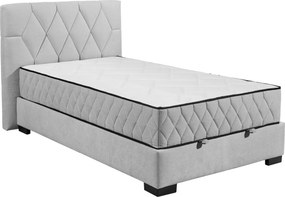 XXXLutz AMERICKÁ POSTEĽ, 120/200 cm, svetlosivá MID.YOU - Online Only spálne - 002220053802
