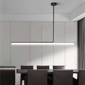 Toolight Toolight, LED stropné svietidlo 120cm, 14W, APP1659-CP, čierna, OSW-06990