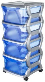 BAMA Regál Insieme 4, modrý