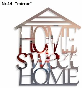 Home sweet home dekoračný nápis na stenu čierna