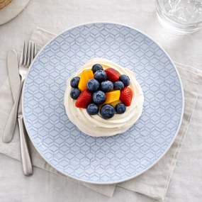 Kameninový dezertný tanier Zig Zag, 21 cm