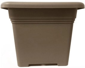 Kvetináč hranatý ZORA taupe 14cm