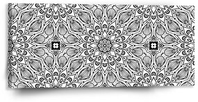 Sablio Obraz Biele mehendi - 110x50 cm