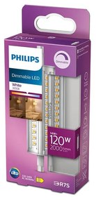 LED Stmievateľná žiarovka Philips R7s/14W/230V 3000K 118 mm