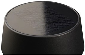 Nordlux Čierny záhradný solárny LED stĺpik Nama s pohybovým čidlom zapichovací 1W 90cm 2118278003