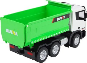 HUINA Diaľkovo ovládaný sklápač RC Huina, zelený, mierka 1:18