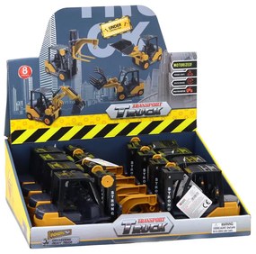 LEAN TOYS Vysokozdvižný vozík s trecím pohonom – žltý