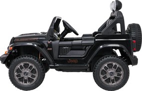 Ramiz Jeep Wrangler Rubicon LIFT elektrické autíčko pre deti čierne