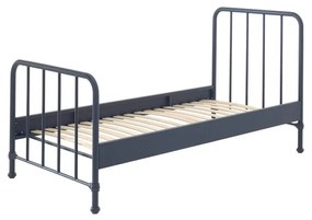 Tmavomodrá kovová detská posteľ 90x200 cm BRONXX – Vipack