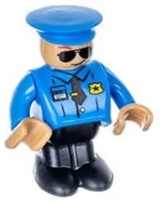 MalPlay Detská vláčkodráha Polícia