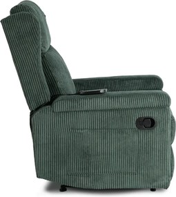 Masážne kreslo SEBASTIAN Green Corduroy