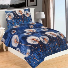 Mikroplyšové obliečky Púpava biela 200x140cm+90x70cm TiaHome