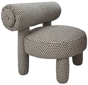 Detské kreslo MAVI béžová/čierna