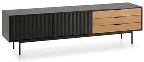 Teulat Sierra skrinka pod tv so zásuvkami - Biela - 180 cm