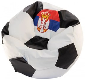EF1062 Ecopuf Sedací vak ECOPUF - Football L EURO 2024 Srbsko