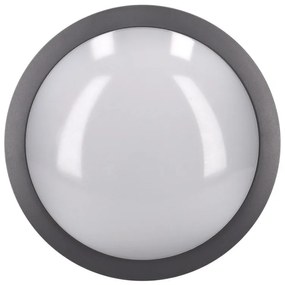 SOLIGHT LED vonkajšie osvetlenie so senzorom Siena, šedé, 20W, 1500lm, 4000K, IP54, 23cm