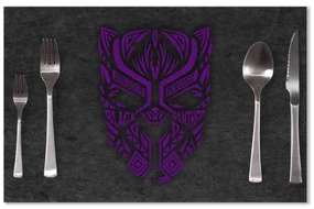 Sablio Prestieranie BLACK PANTHER wakanda forever Fialový: 40x30cm