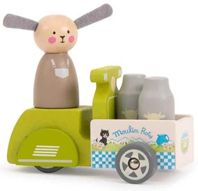 Drevená hračka Milk Delivery – Moulin Roty