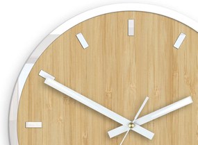 Bambusové nástěnné hodiny Bamboo 30 cm hnědé