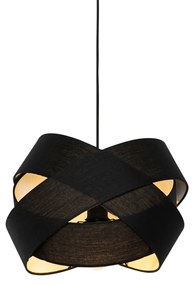 Moderné závesné svietidlo čierne - Cloth
