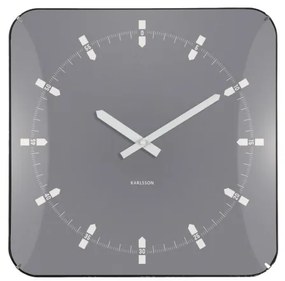 Nástenné hodiny Sucinto Dome Square Karlsson KA6085GY, 35cm