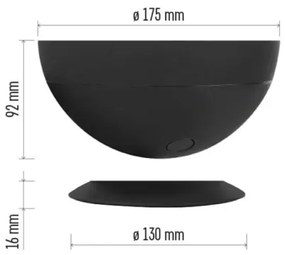 LED RGB Stmievateľná stolná lampa GoSmart LED/7W/230V Wi-Fi čierna