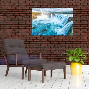 Obraz - Vodopád Godafoss (90x60 cm)