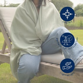 Modrá fleecová deka 130x160 cm Riso – Tiseco Home Studio